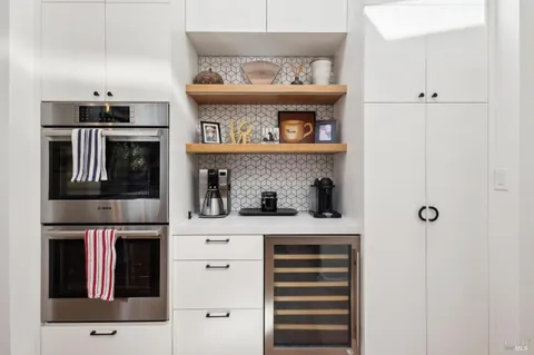 a view of table and chair in a room
