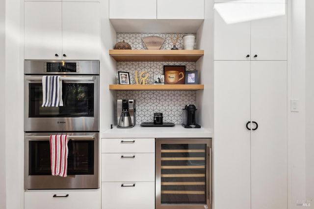 a view of table and chair in a room