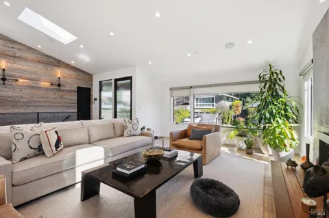 a living room with furniture and a couch