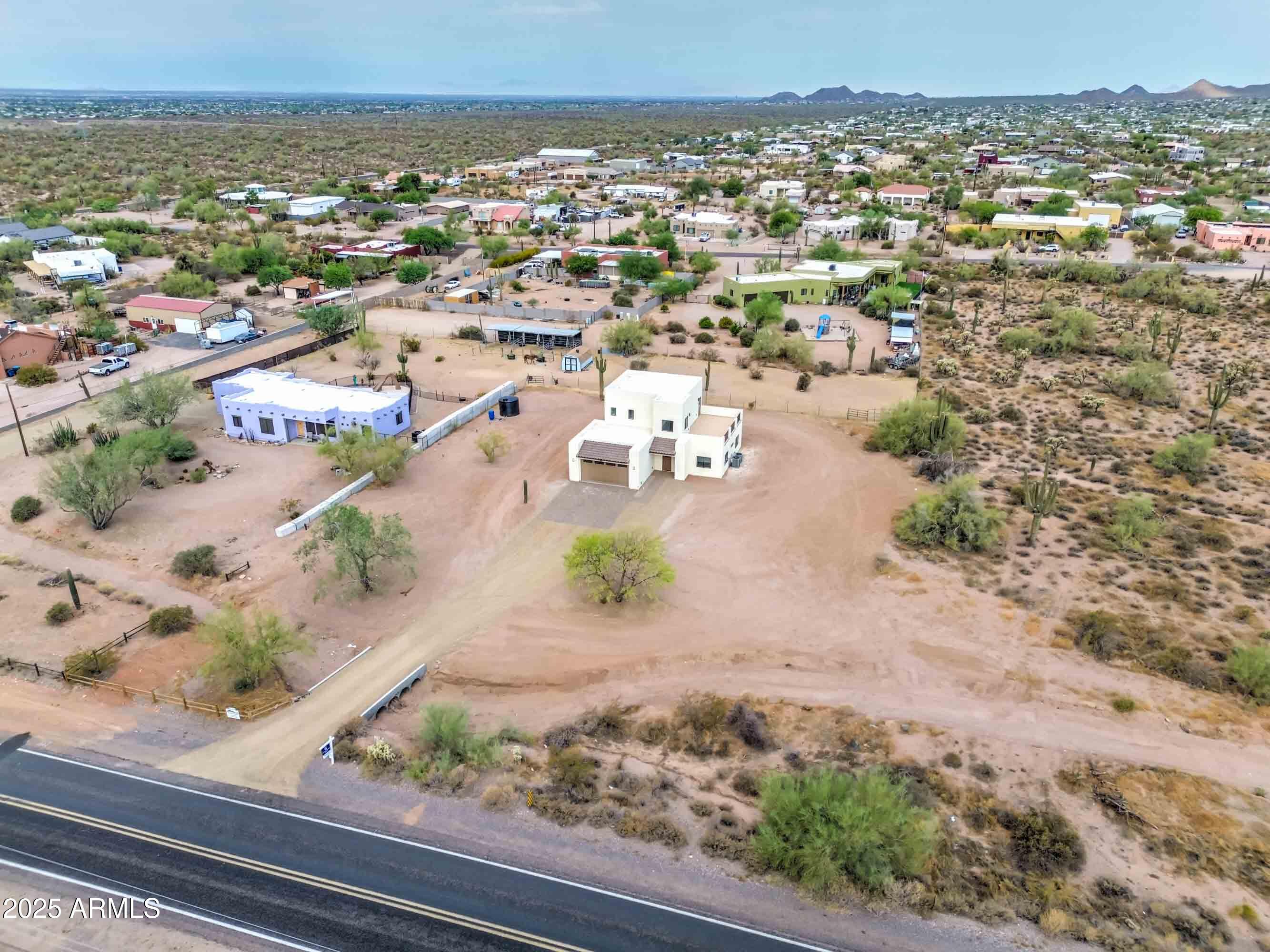 4294 North Wolverine Pass Road Apache Junction, AZ 85119 - Photo 34 of 37 an aerial view of residential houses with outdoor space