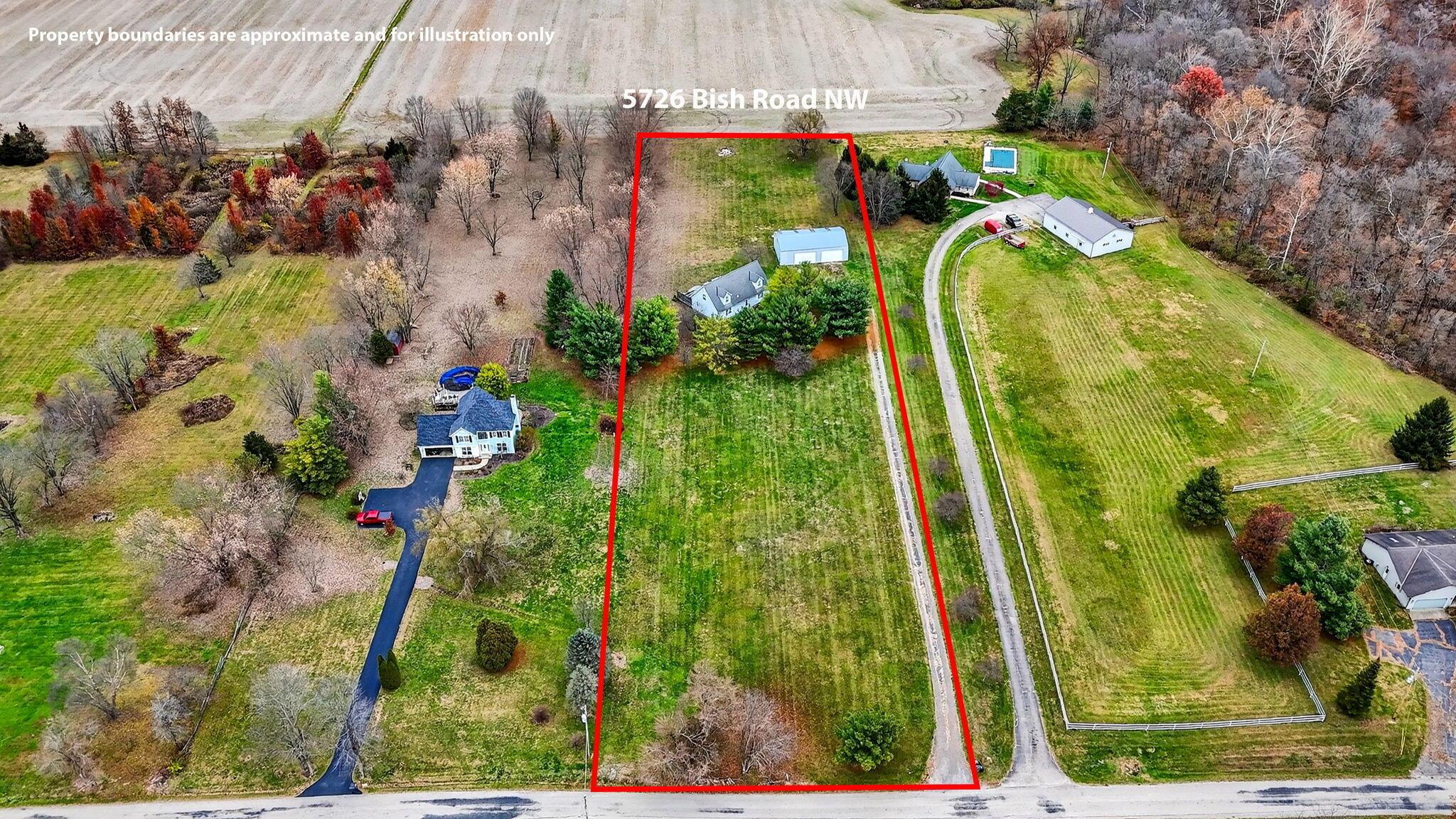 5726 Bish Road Northwest Carroll, OH 43112 - Photo 2 of 26 5726 Bish Rd NW Property Outline