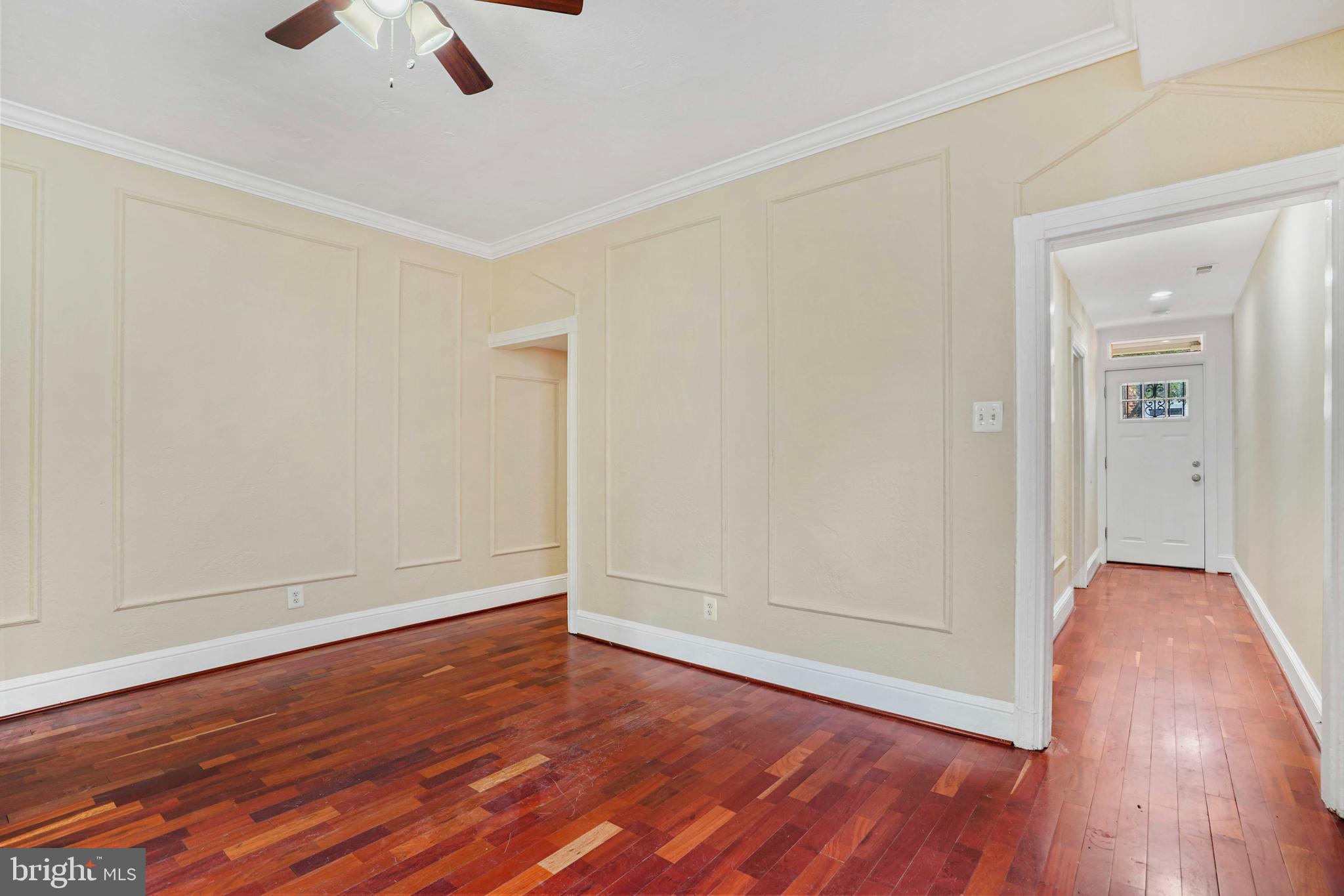 705 16th Street Northeast Washington, DC 20002 - Photo 3 of 20 Entry Hall Past Living Room to Dining Room