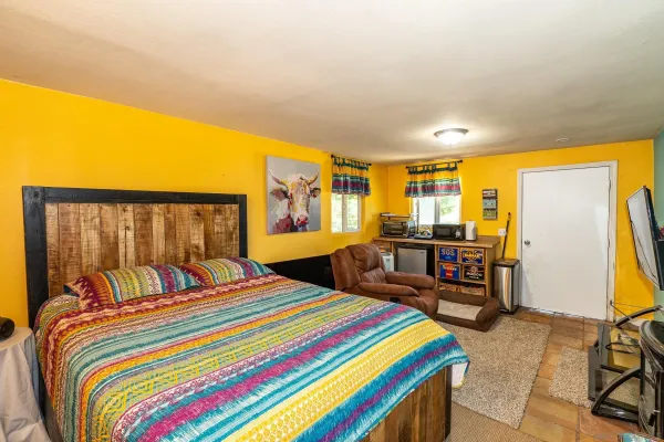 a view of a backyard of the house