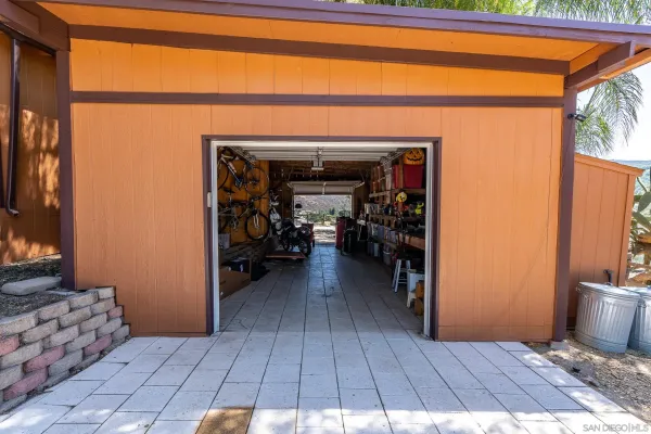 a view of a lake with mountains in the background