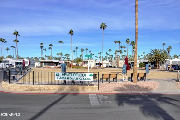 a view of a golf course