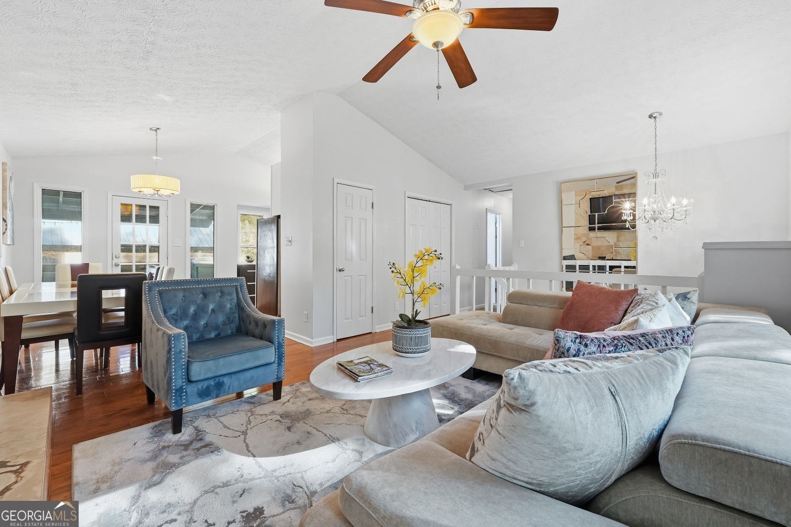 5421 Burdette Road Southeast Mableton, GA 30126 - Photo 17 of 64 a living room with furniture and wooden floor