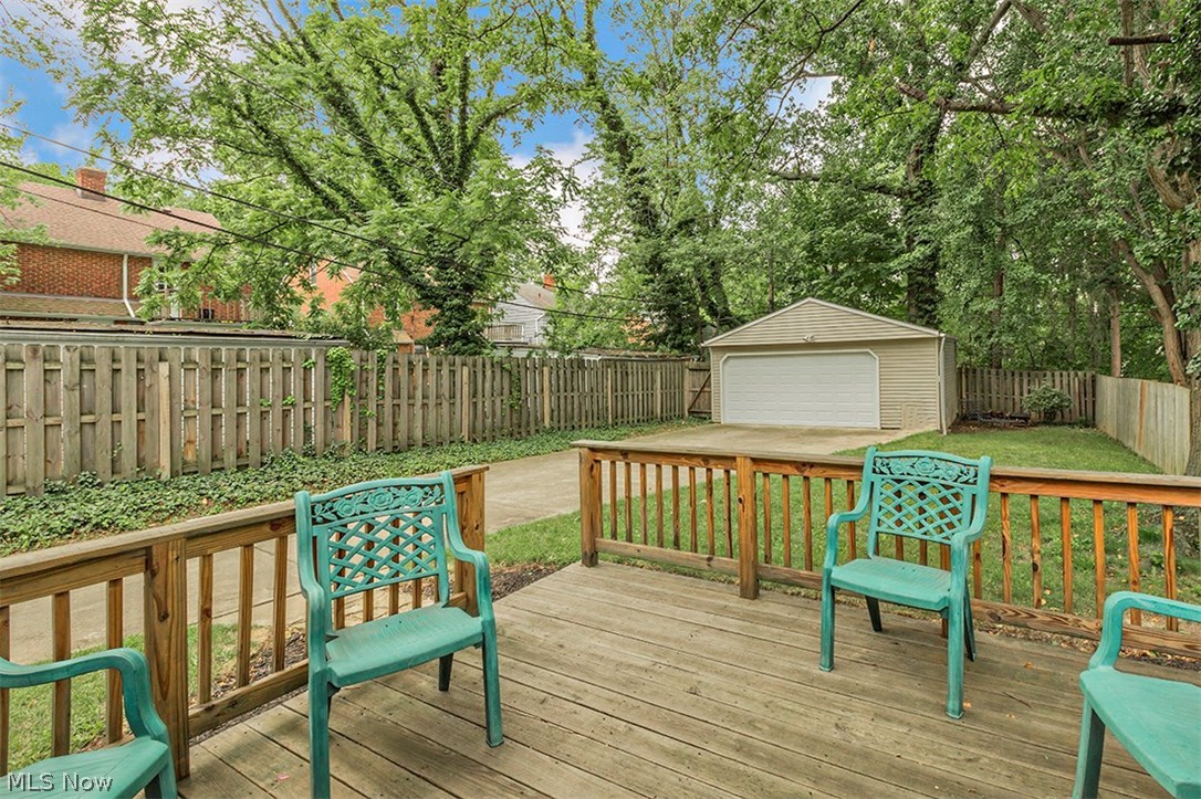 1160 Haselton Road Cleveland, OH 44121 - Photo 30 of 33 Last but not least, the well maintained deck and lovely backyard!
