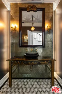 a close view of water heater room