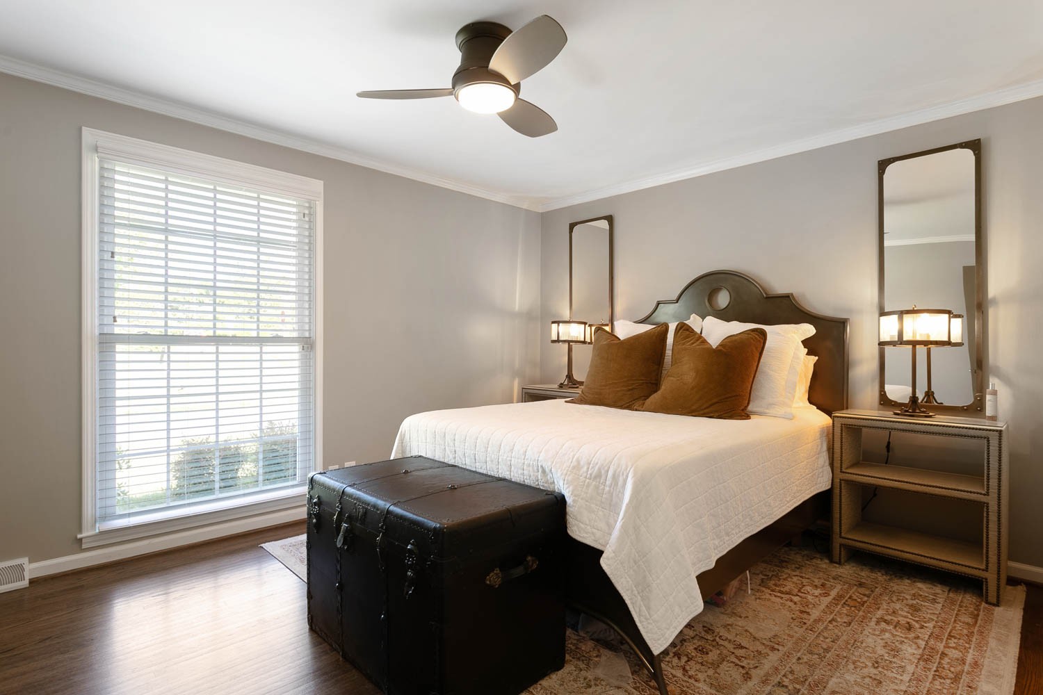 5939 Post Road Nashville, TN 37205 - Photo 29 of 49 a bedroom with a bed and wooden floor