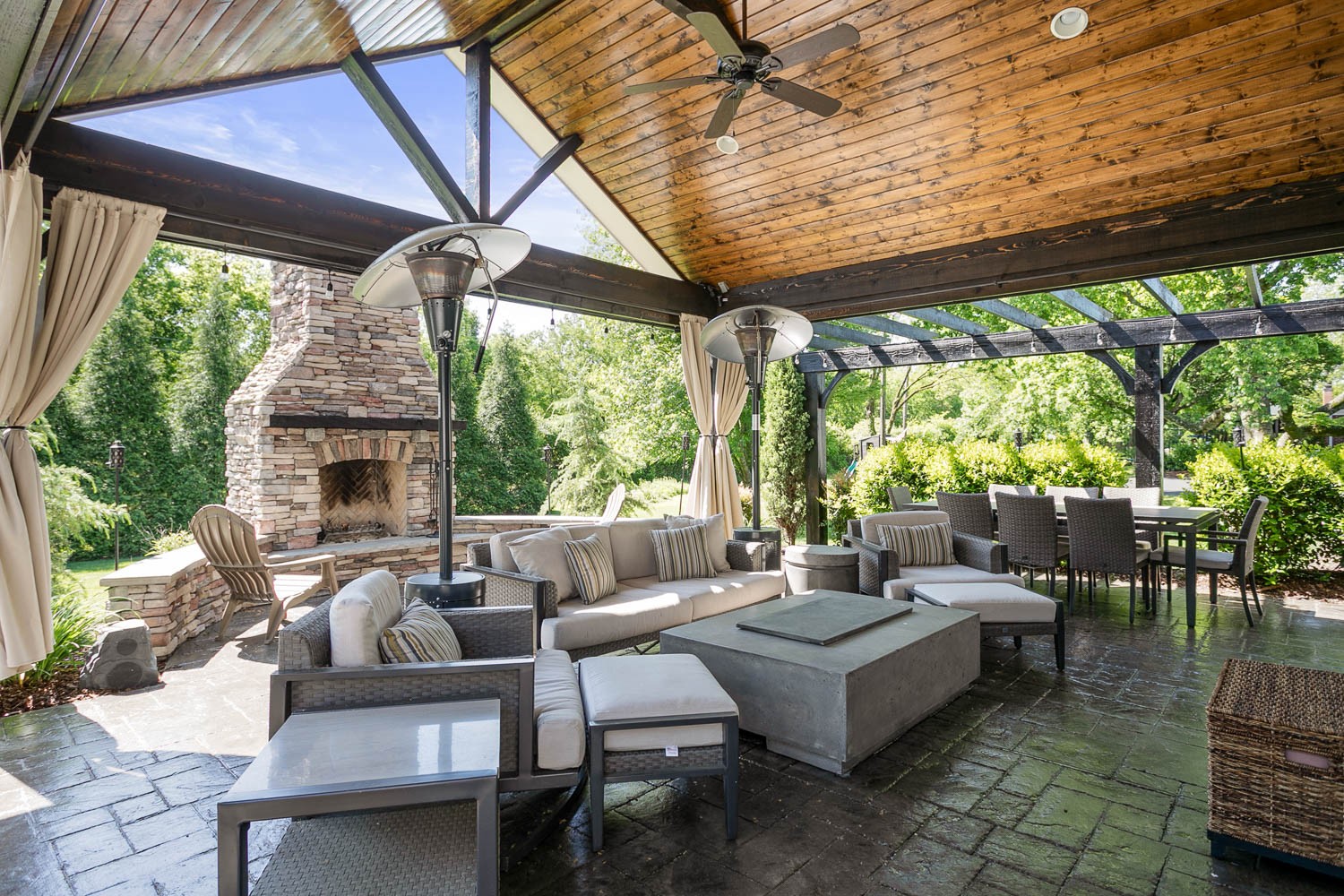 5939 Post Road Nashville, TN 37205 - Photo 35 of 49 a outdoor living space with patio furniture and garden view