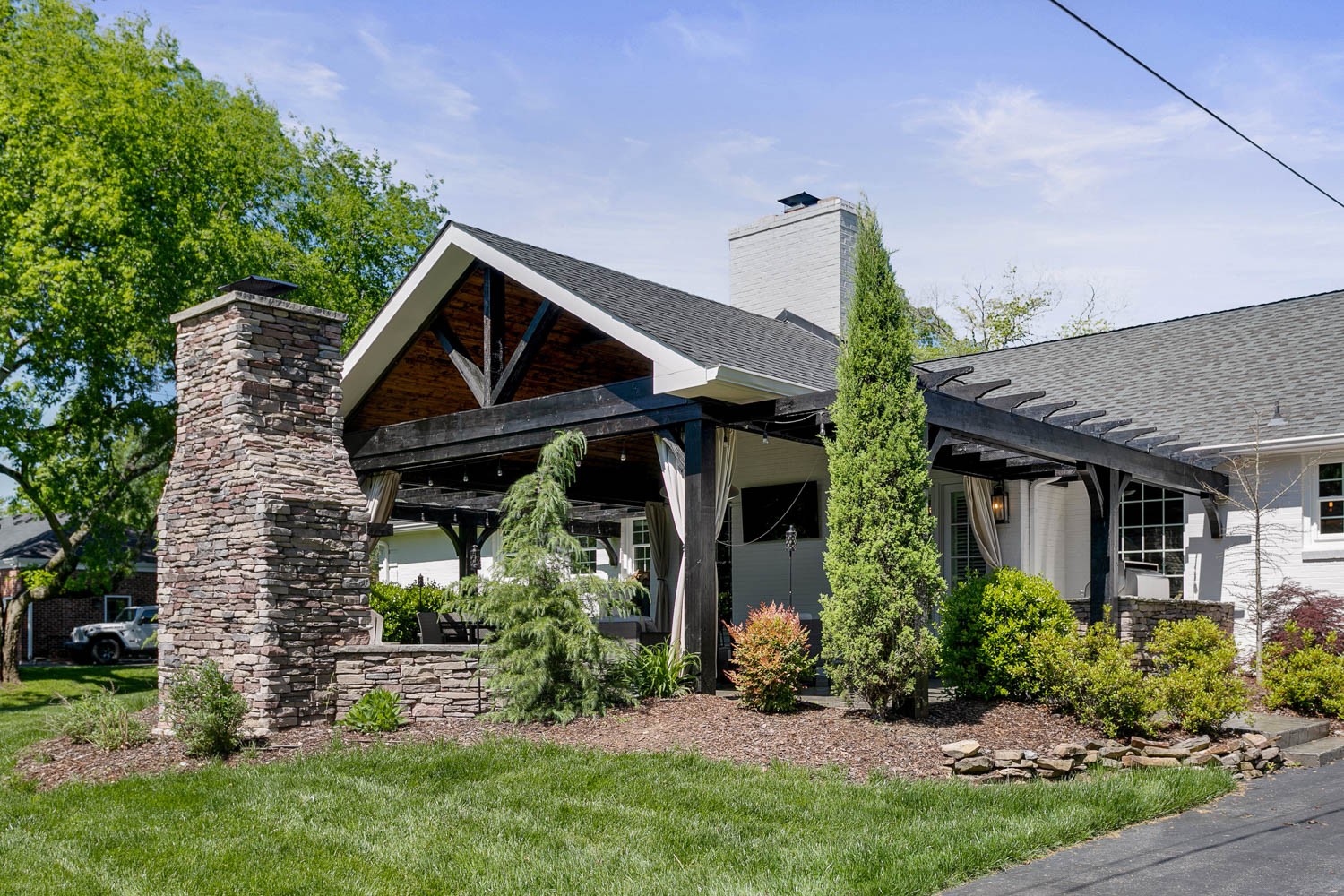 5939 Post Road Nashville, TN 37205 - Photo 39 of 49 a front view of a house with a yard