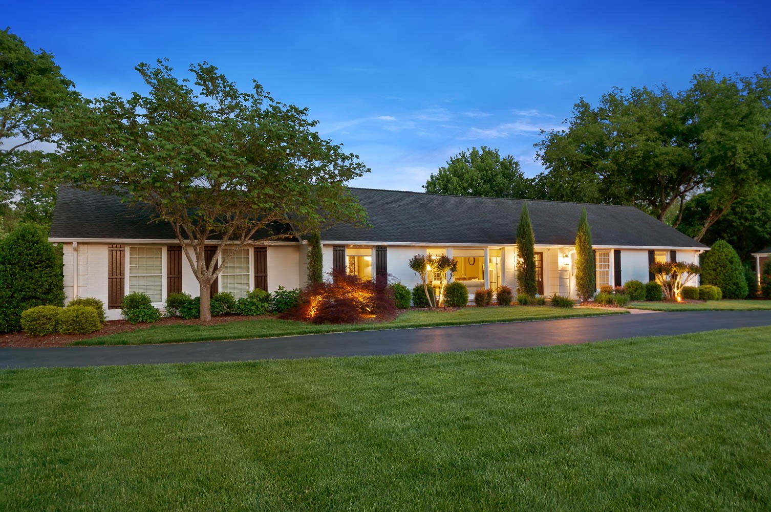 5939 Post Road Nashville, TN 37205 - Photo 45 of 49 a view of yard with large trees and plants