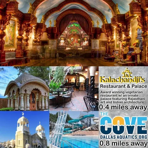 a view of a street with benches in the background