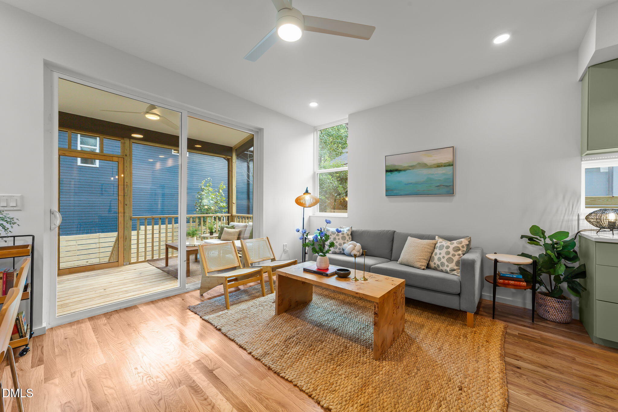 301 Clark Street Durham, NC 27701 - Photo 10 of 30 a living room with furniture and a large window