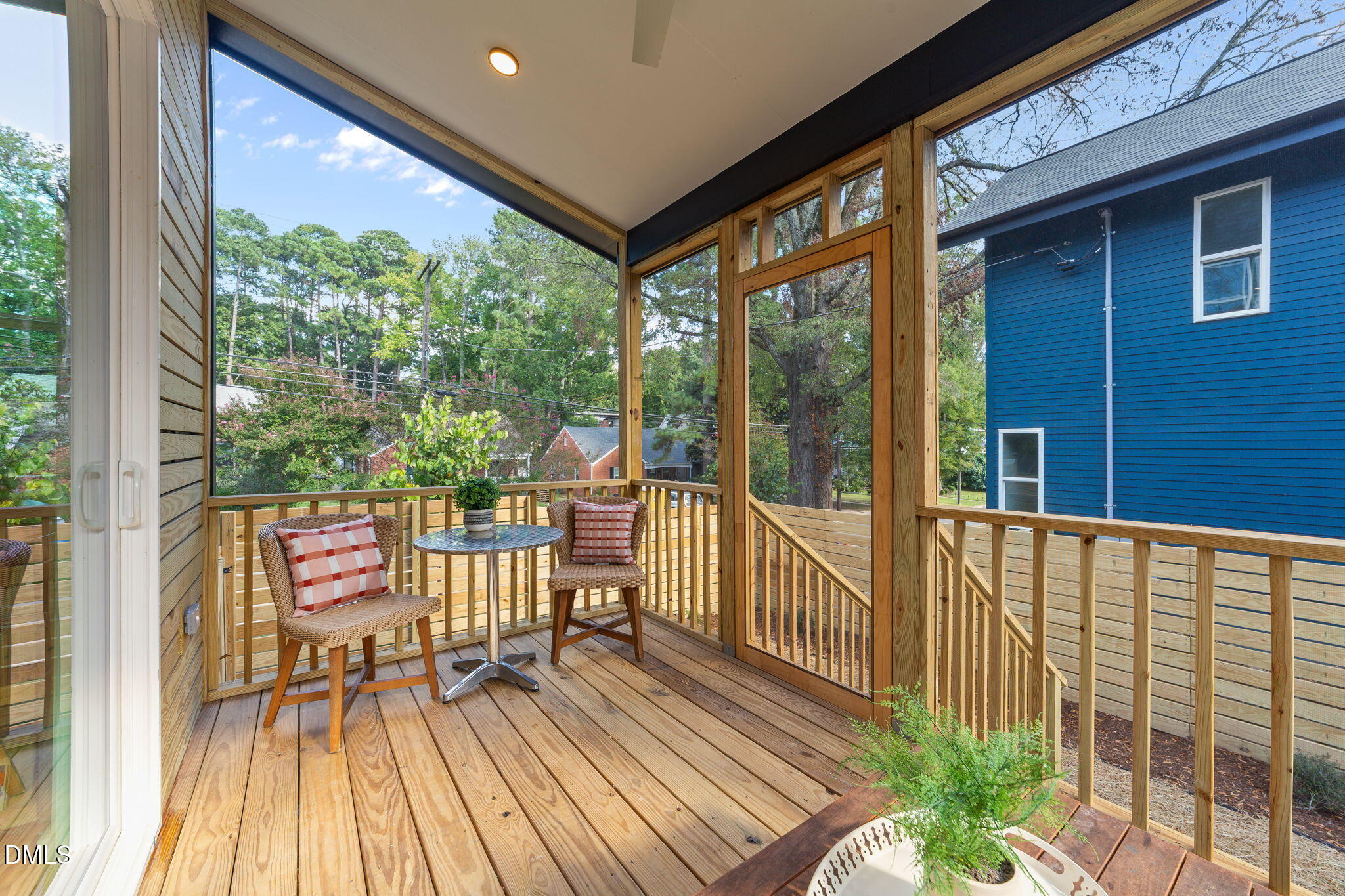 301 Clark Street Durham, NC 27701 - Photo 13 of 30 a view of a two chairs in the balcony