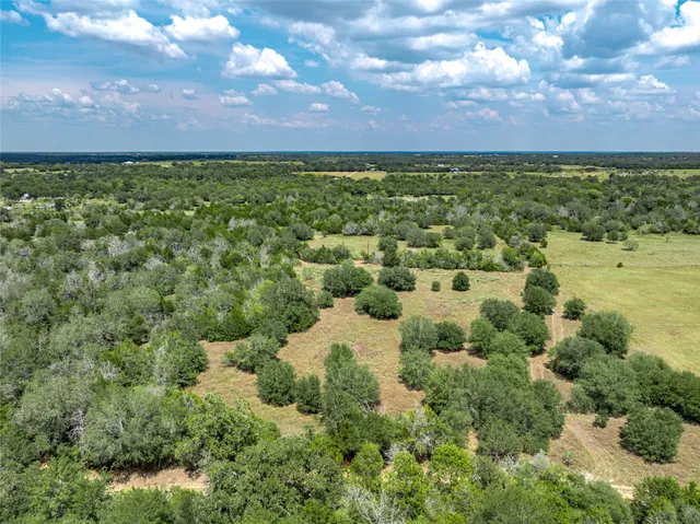 a view of a yard with an house