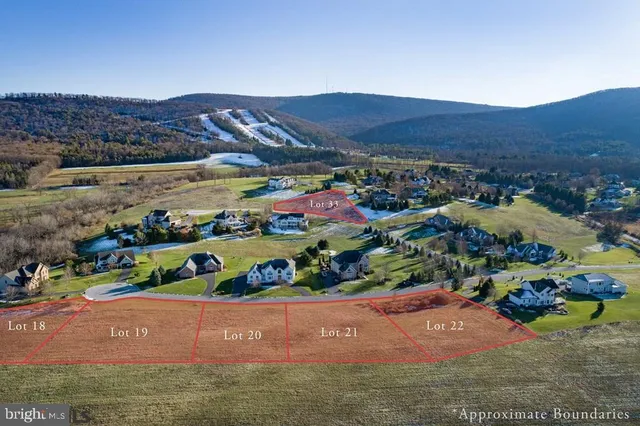 a view of a city with mountains in the background
