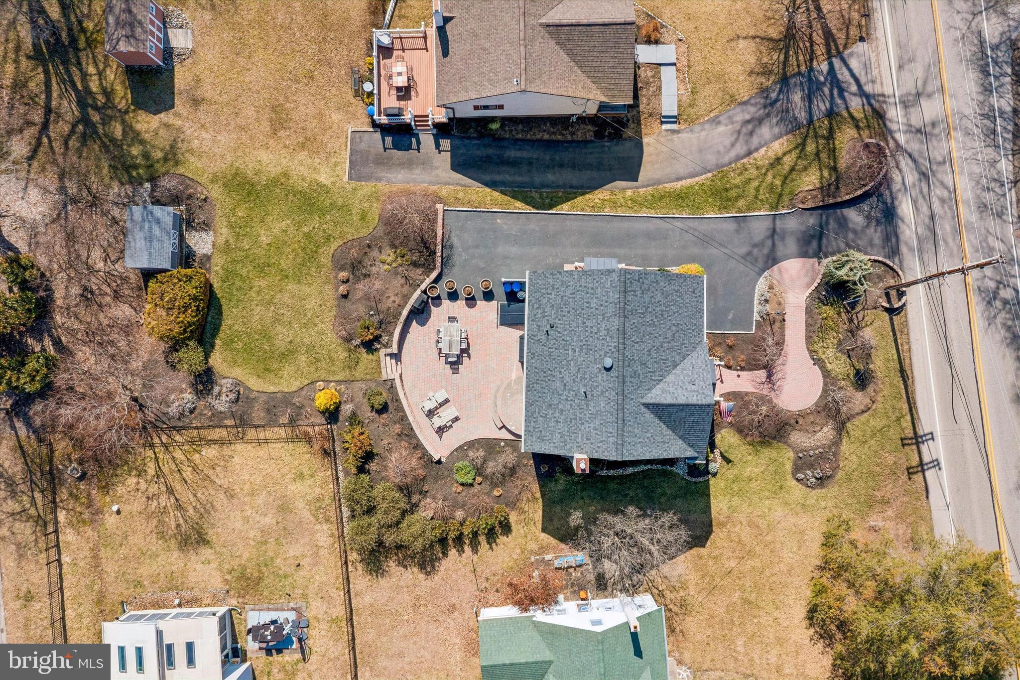 649 Glendale Road Havertown, PA 19083 - Photo 54 of 67 an aerial view of residential house with outdoor space and parking