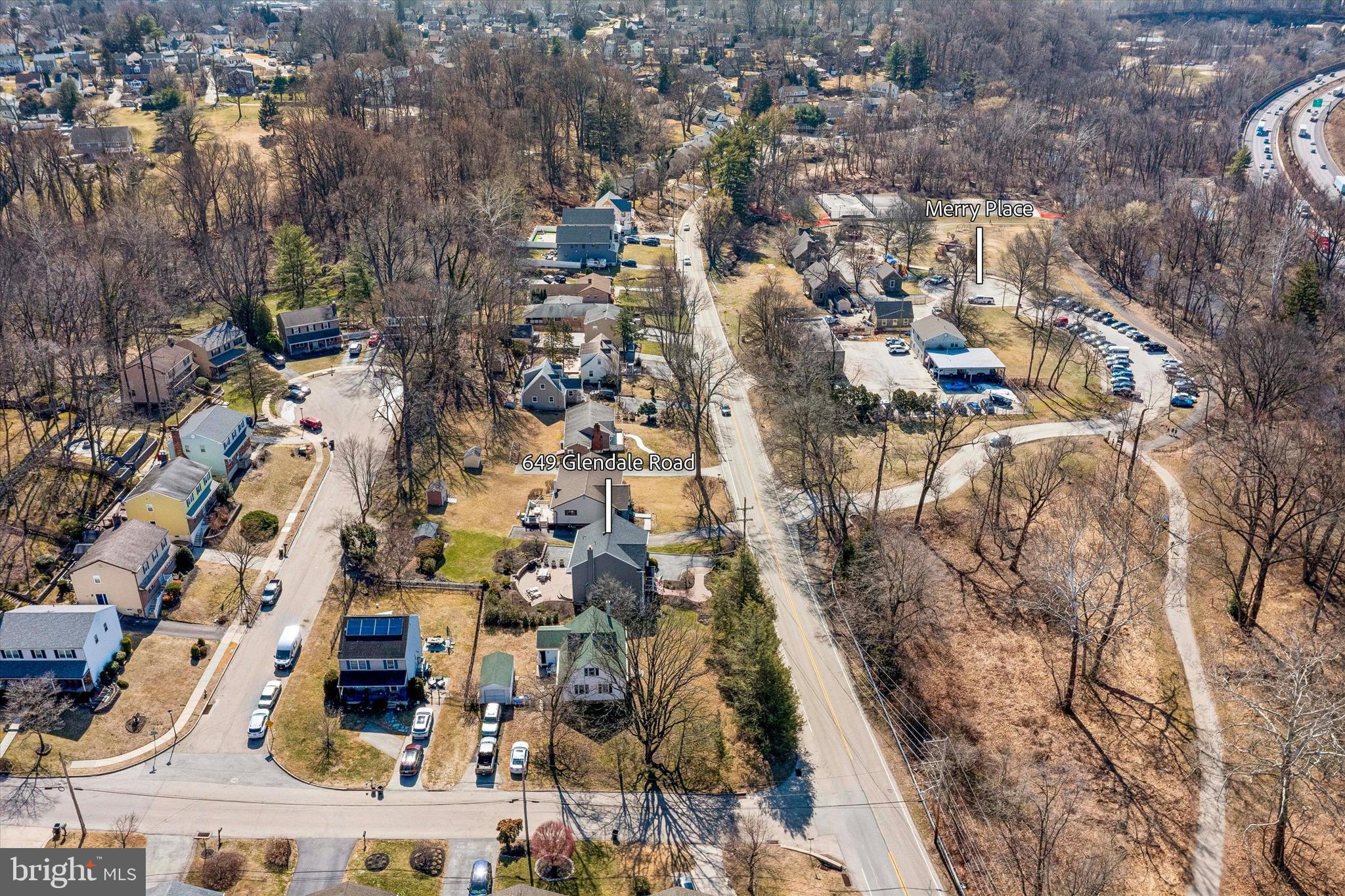 649 Glendale Road Havertown, PA 19083 - Photo 62 of 67 an aerial view of residential houses with outdoor space