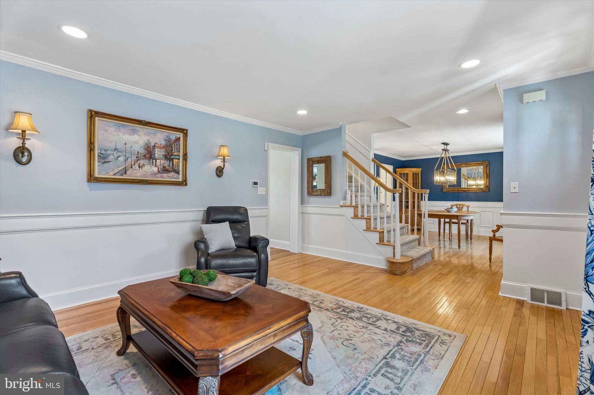 649 Glendale Road Havertown, PA 19083 - Photo 8 of 67 a living room with furniture and a wooden floor
