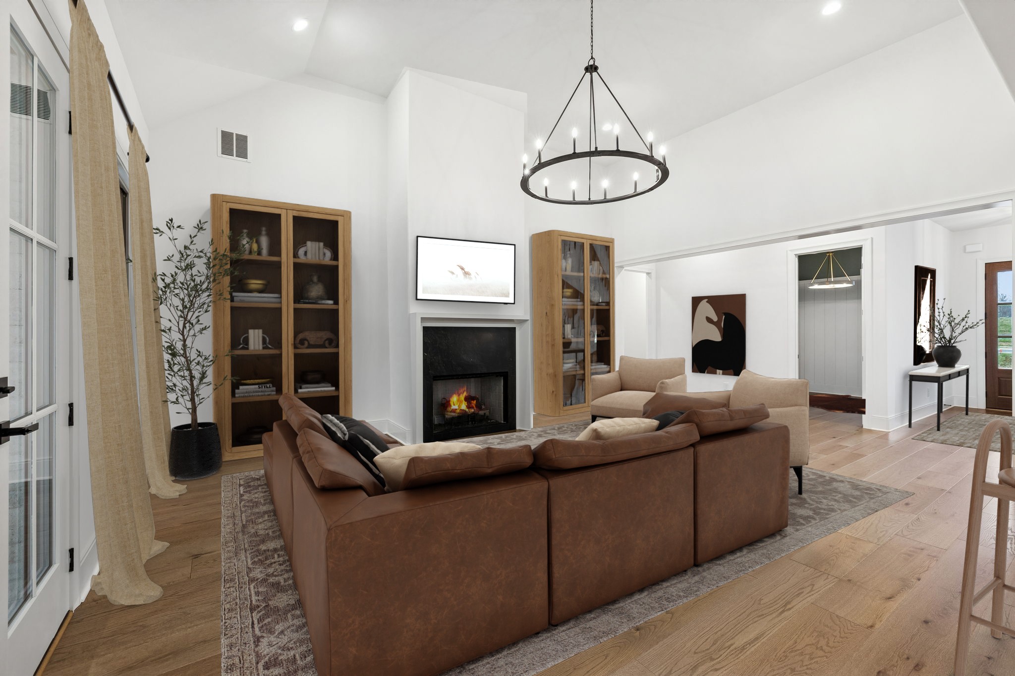 209 Bellsford Road Gallatin, TN 37066 - Photo 13 of 68 a living room with furniture a window and a fireplace