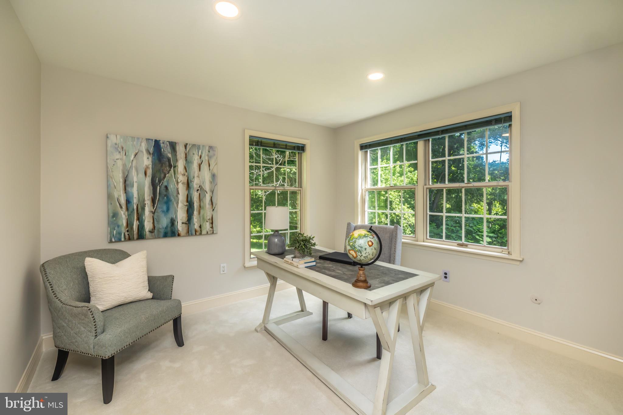 146 Logtown Road Media, PA 19063 - Photo 15 of 128 Bright and airy home office over looking the woods