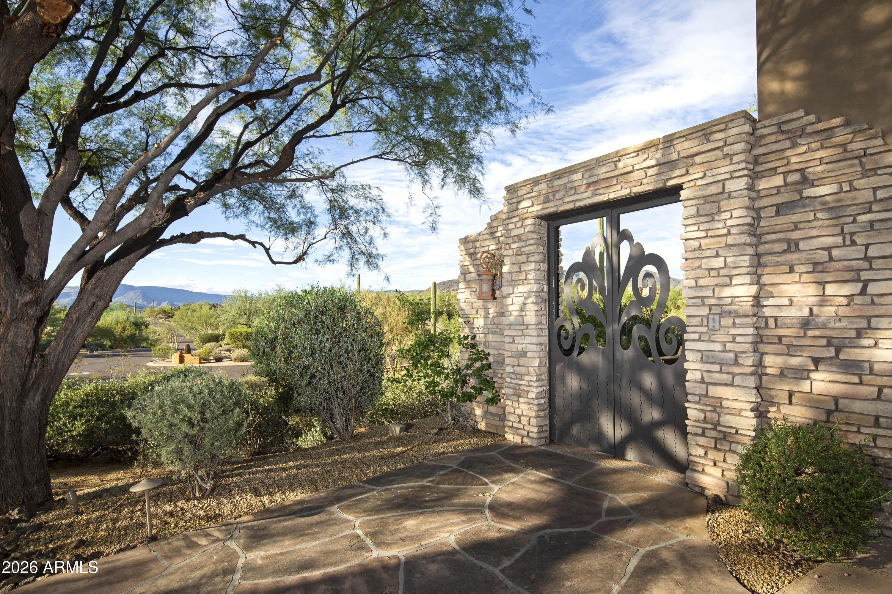 38601 North Rising Sun Road Carefree, AZ 85377 - Photo 3 of 35 Main Entrance to Residence