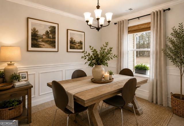 31 Rolling Woods Lane Colbert, GA 30628 - Photo 12 of 30 a view of a dining room with furniture window and wooden floor