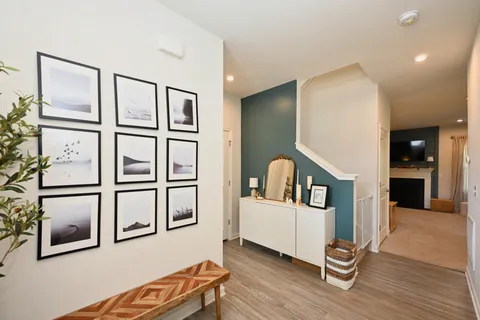 a living room with furniture and window