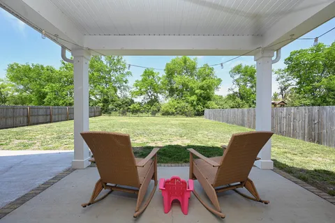 a view of a outdoor seating area