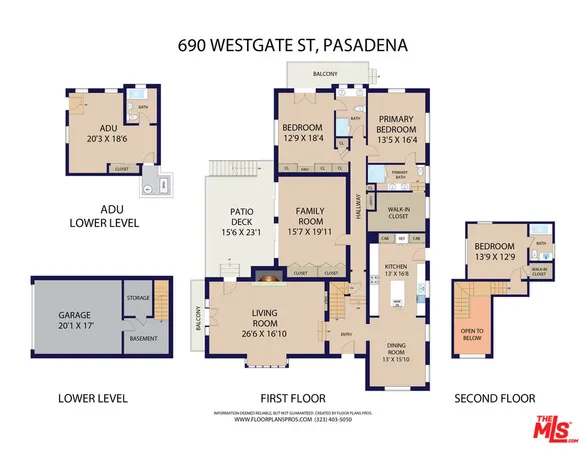 $3,790,000 | 690 Westgate Street, Pasadena, CA 91103