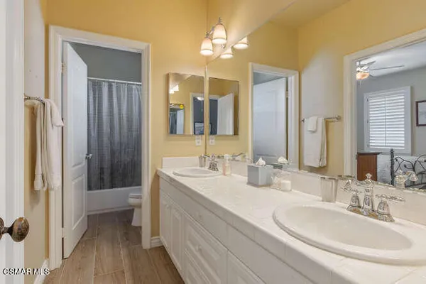 a view of an entryway with sitting space