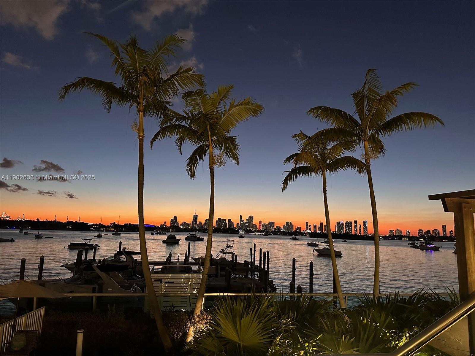 1500 Bay Road, Unit 846S Miami Beach, FL 33139 - Photo 20 of 40 a view of a ocean with boats