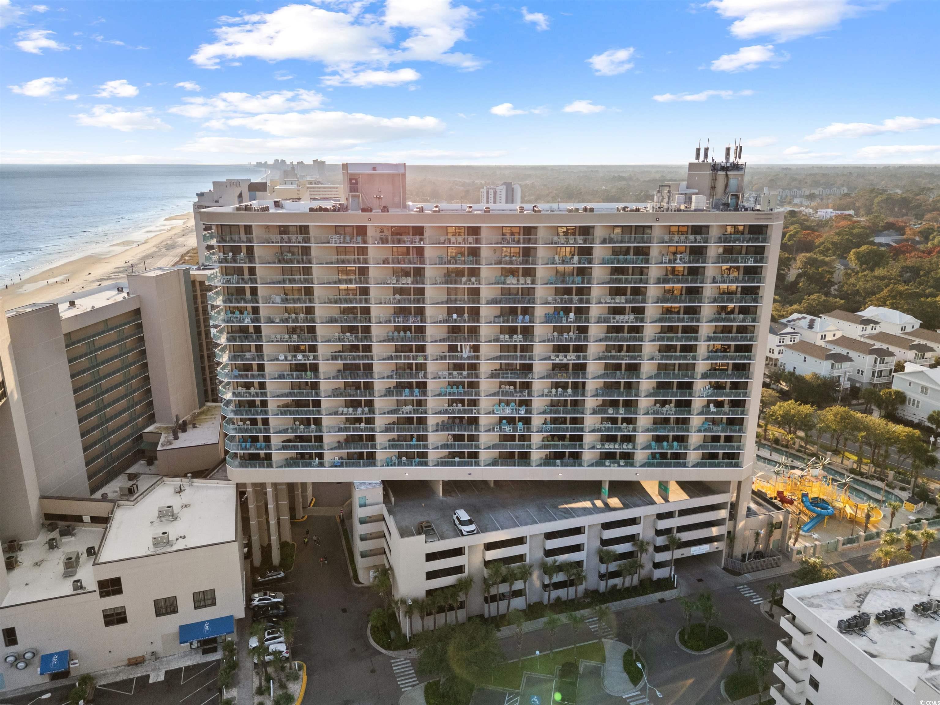 205 74th Avenue North, Unit 1908 Myrtle Beach, SC 29572 - Photo 38 of 39 View of apartment building / complex featuring view of water and beach
