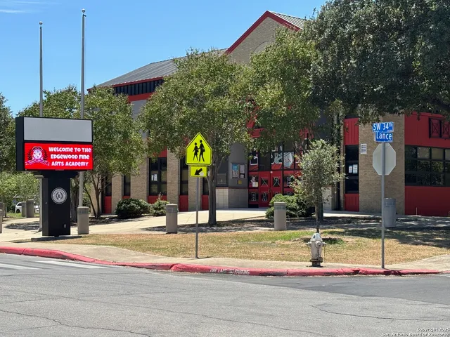 a view of a sign board