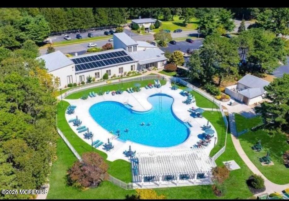 14 Thames Place Brick, NJ 08723 - Photo 36 of 37 an aerial view of a house with a swimming pool outdoor seating and entertaining space