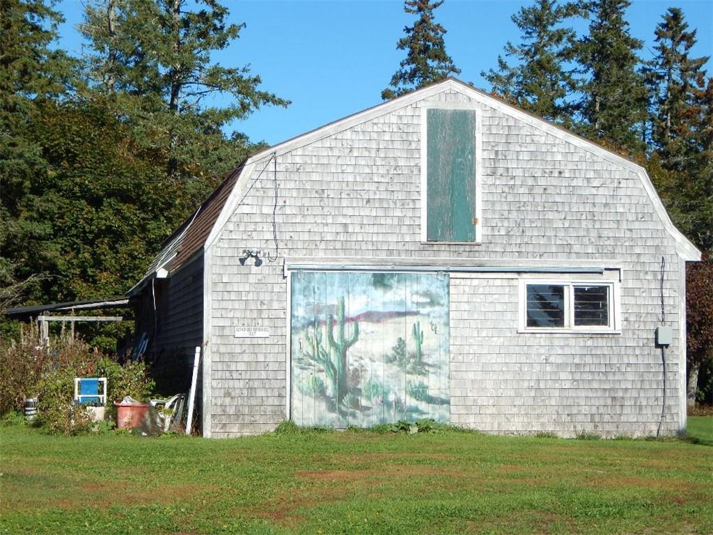 576 Shore Road Perry, ME 04667 - Photo 4 of 34 Cool painting on left side of the barn