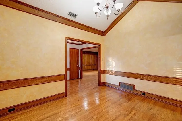a view of livingroom with hardwood floor and hallway
