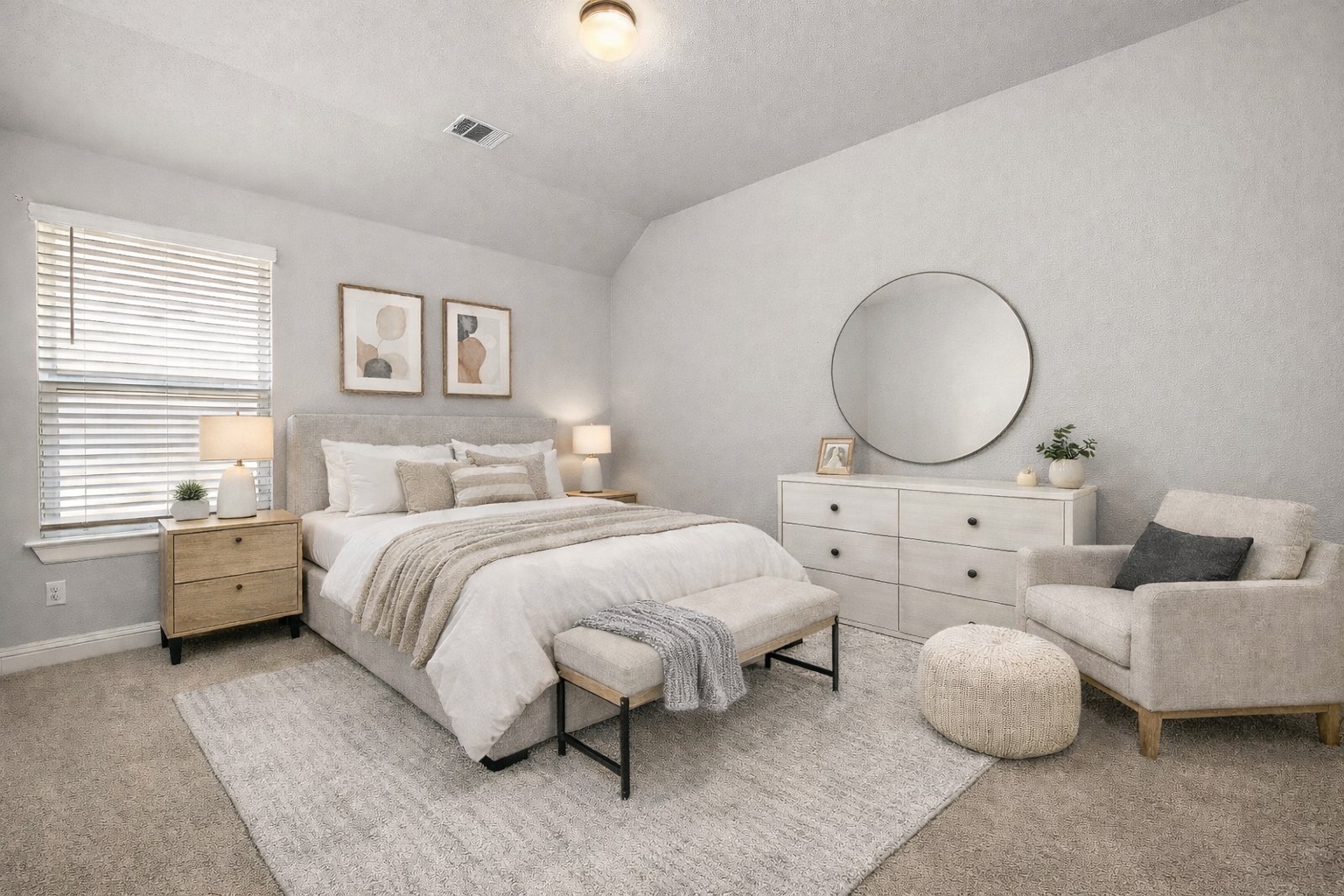 232 Stone Cyn Drive Georgetown, TX 78628 - Photo 28 of 39 Carpeted bedroom featuring vaulted ceiling and baseboards