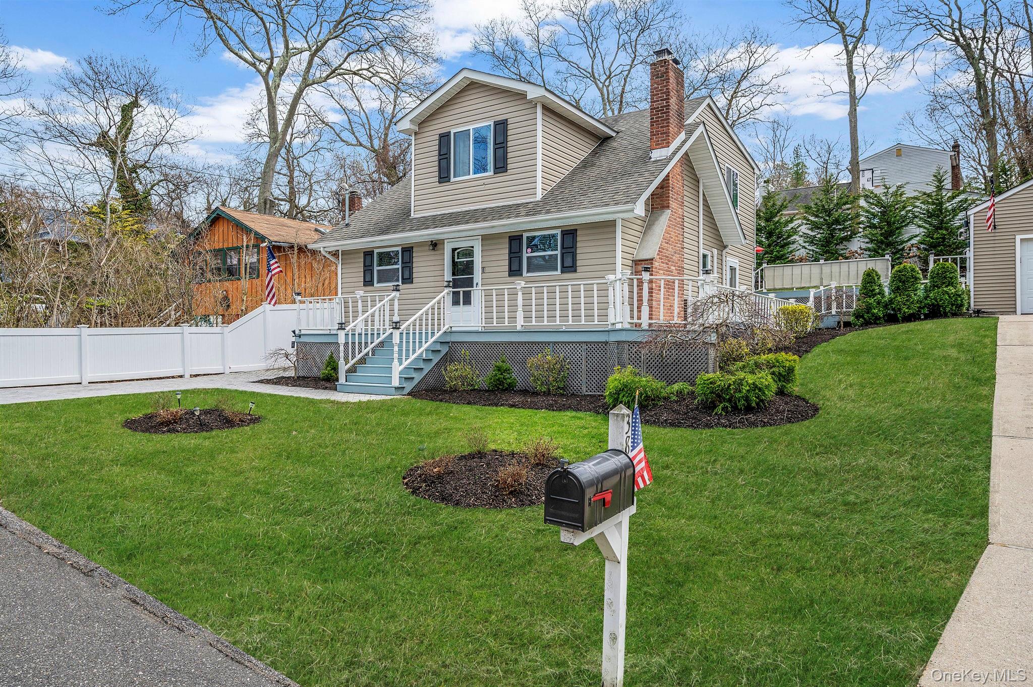 a house view with a garden space