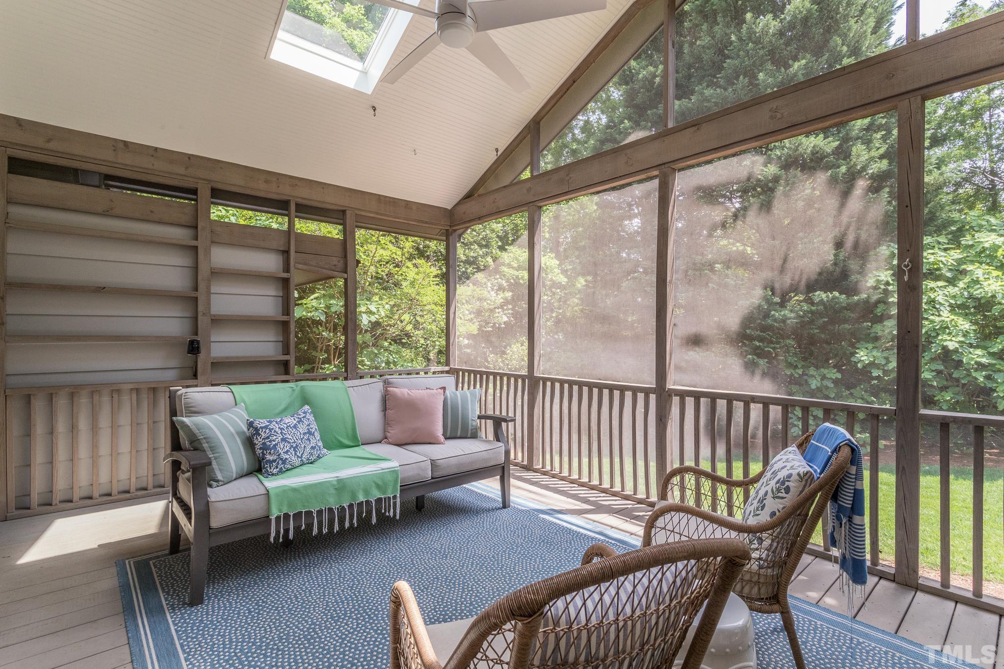 3431 Churchill Road Raleigh, NC 27607 - Photo 12 of 47 a balcony with couch and a couch