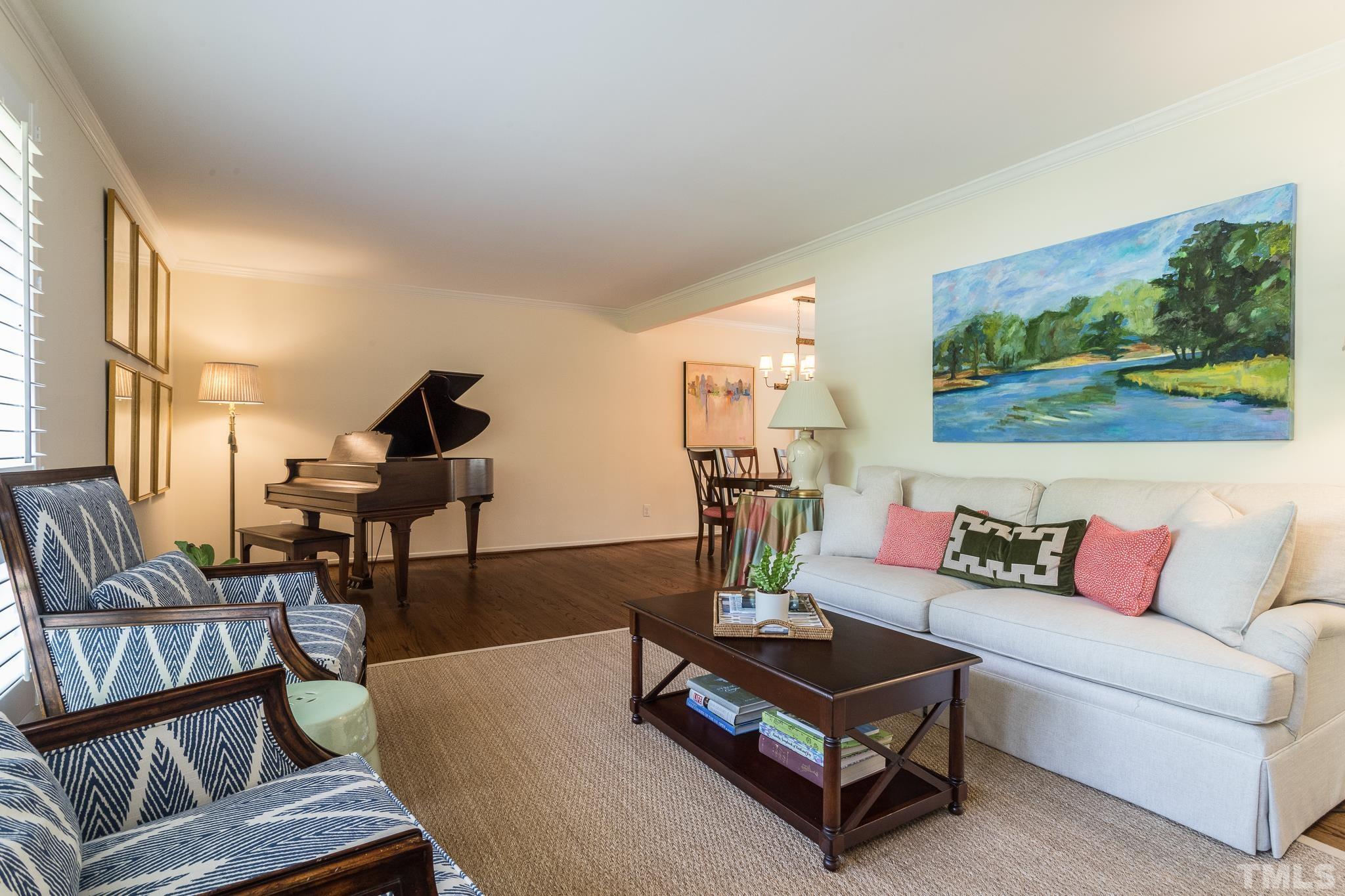 3431 Churchill Road Raleigh, NC 27607 - Photo 15 of 47 a living room with furniture