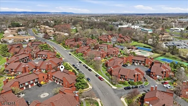 an aerial view of a city