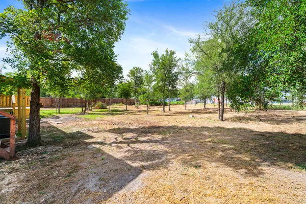 a view of yard with trees