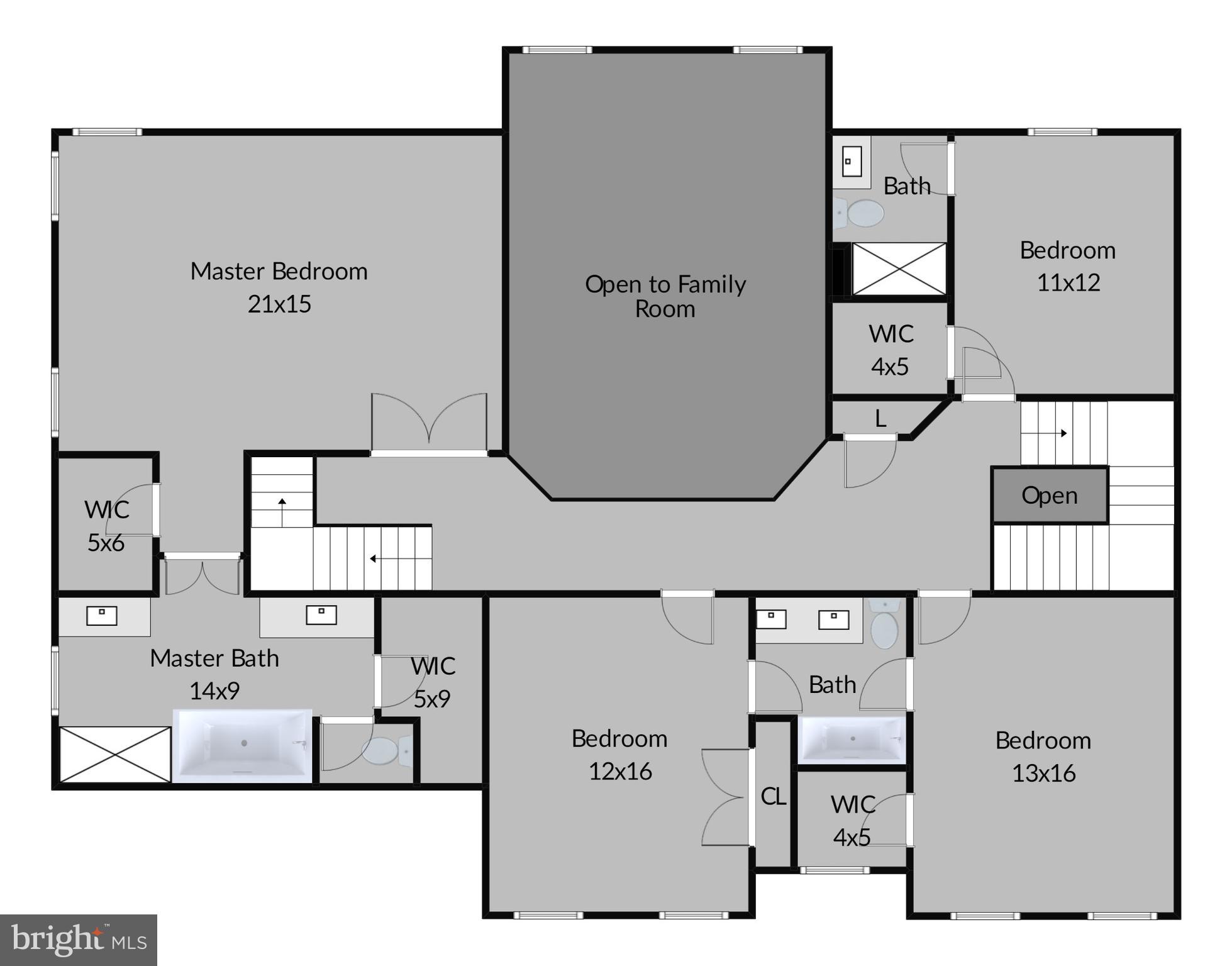 44369 Stone Roses Circle Ashburn, VA 20147 - Photo 44 of 45 Floor Plan - Upper Level