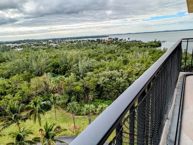 a balcony with an outdoor space