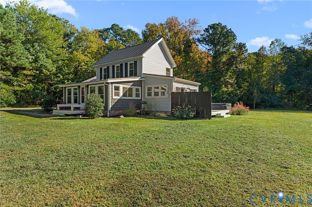 467 Blundon Road Reedville, VA 22539 - Photo 29 of 35 a front view of house with yard and trees