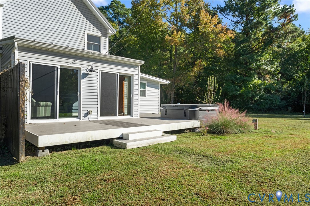 467 Blundon Road Reedville, VA 22539 - Photo 30 of 35 a view of a house with backyard and sitting area