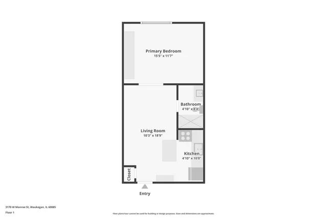 $105,000 | 3170 West Monroe Street, Unit 311, Waukegan, IL 60085