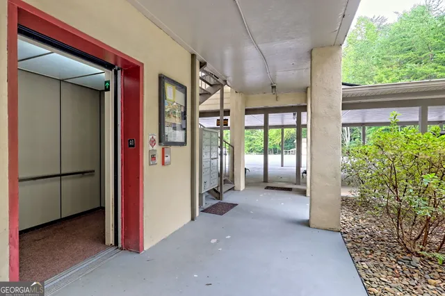 a house view with a garden space